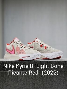 Nike Kyrie 8 "Light Bone Picante Red" (2022) Mens SZ 11.5 NWOB